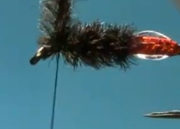 7 wikkel de fibers naar het oog en zet het vast